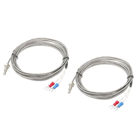 MECCANIXITY K Type Temperature Sensor 2pcs M6 Screw Temperature Probes ...
