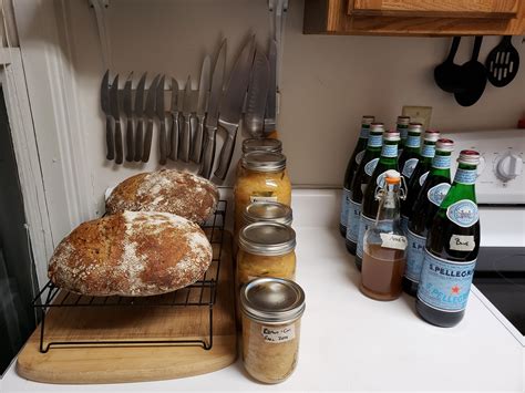 Seeded rye sourdough, green cabbage kimchi, Apple pie wine, mountain ...