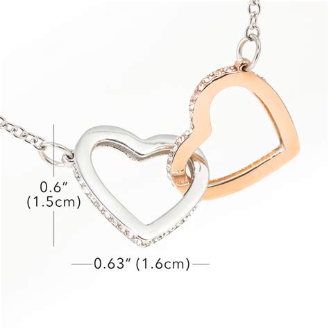 Fabunora Interlocking heart - 925 Sterling Silver Pendant Gift Set
