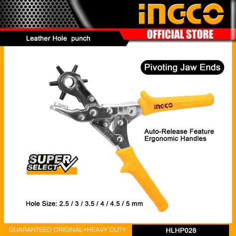 INGCO HLHP028 Leather Holes Punch Puncher SUPER SELECT IHT | Lazada PH