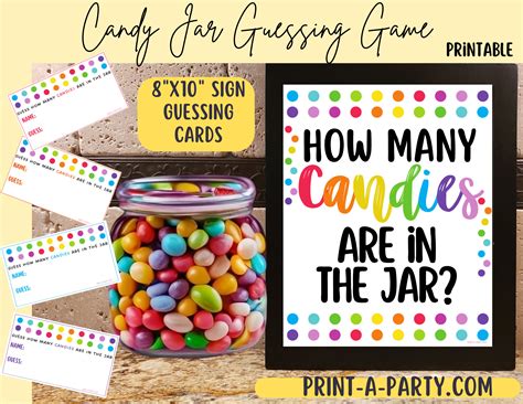 Candy Jar Guessing Game Easy Bake Sale Fundraising Idea – Candy