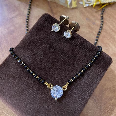 Buy Diamond Mangalsutra Gold Plated Mangalsutra Deepika Padukone Online ...