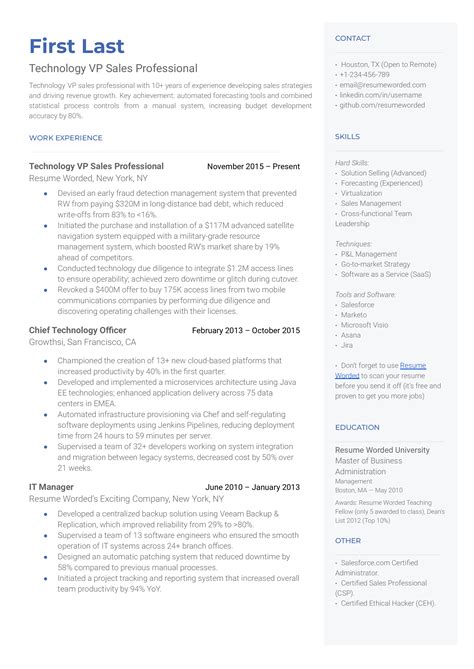 Image result for Tech Resume Example