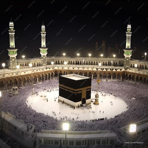 Photo Artistique De La Kaaba Voyage Au Hajj Dans La Mecque Sainte Photo De Haute Qualité Photo ...