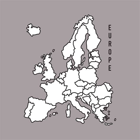 Image result for Basic Map of Europe