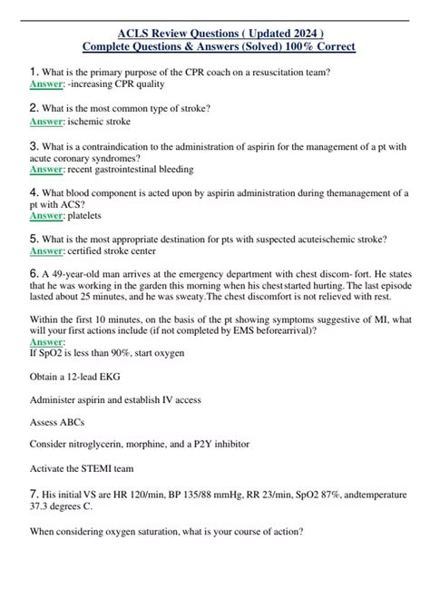 ACLS Study Questions 的图像结果