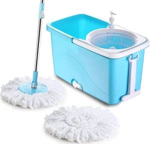 AK HUB AK HUB Quick Spin Mop, Rectangular Plastic Bucket Floor Cleaning ...