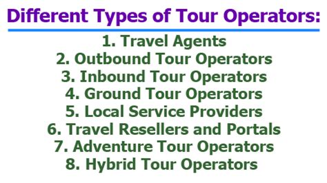 Image result for Different Tour Operators