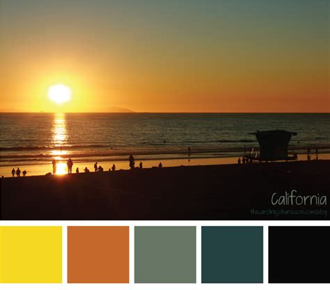 Sunset Ocean Color Palette