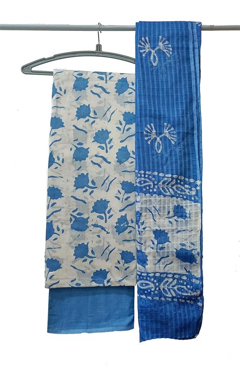 Buy Bombay Buta Purple Block Motif Hand Batik Pattern Design Pure ...