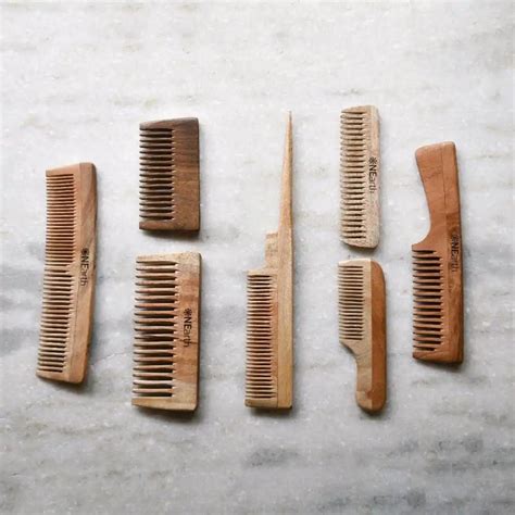 Organic Neem Wood Combs - Pack of 7 8567391682772