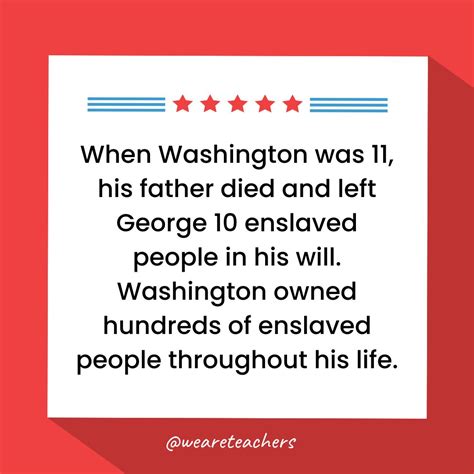 20 Fun Facts About George Washington - December 2024