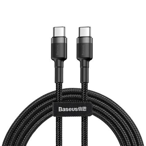 Baseus Type C to Type C 2.0 60W PD Charging Cable for Laptops and ...