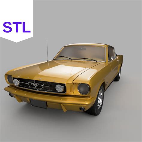 Buy STL Files for 3D PRINTER Machine, 3d Mustang Car Models, 3d Printer ...