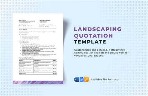 7 Landscaping Proposal Examples In Pdf Google Docs Pages Ms Word