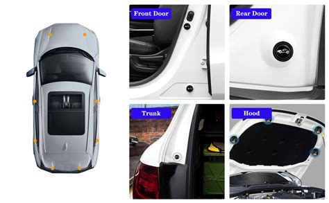 Pivdo Car Shock Absorber Protector Rubber Guard Pads Car Door ...