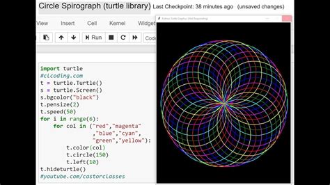 Image result for Python Turtle Spirograph Code