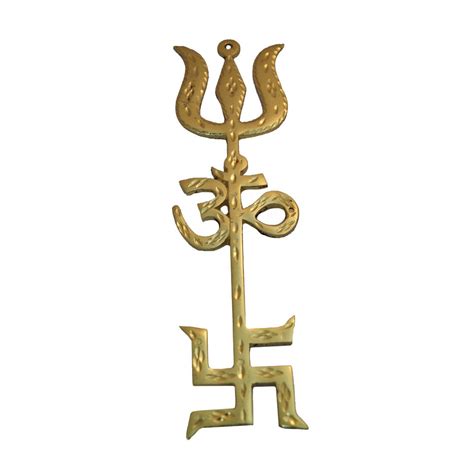 Buy Divya Mantra Swastik Om Trishul 6 Inches Trishakti Yantra Pure ...