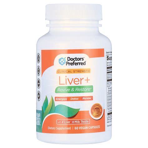Free Shipping! Doctors’ Preferred Liver Plus Revive and Restore 10-in-1 Formula with Clinically ...