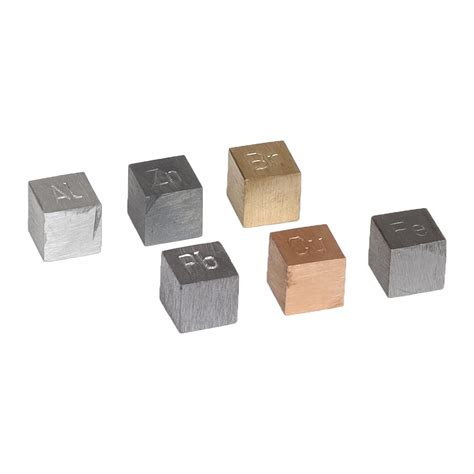 Amazon.com: EISCO Density Cubes Set - Includes 6 Metals - Brass, Lead ...
