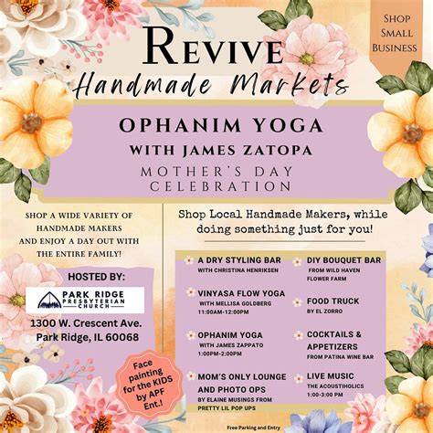 Ophanim YOGA with James Zatopa, Park Ridge Presbyterian Church, 10 May ...