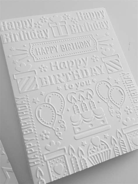 Embossed Birthday Cards, Birthday Card Set, Birthday Note Cards Set, Birthday Cards, Blank ...