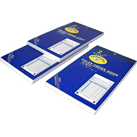 3 Sales Order Receipt Book Carbonless Record Sheet Forms 4 3/16" x 7 3/ ...