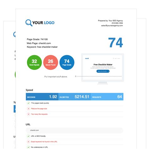 Free SEO Audit Report Tool - White Label & Embed Options