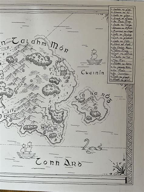 My second fantasy map. Gaelic inspired names : r/mapmaking