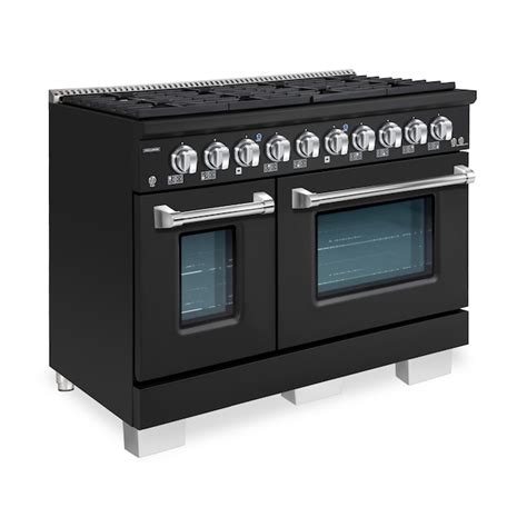 Hallman 48-in 8 Burners 4.5-cu ft / 2.5-cu ft Convection Freestanding ...