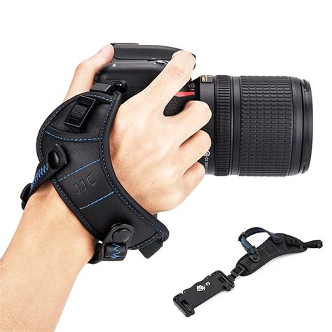 JJC Compatible Camera Hand Strap Wrist Strap w/U Plate Stand for Canon ...