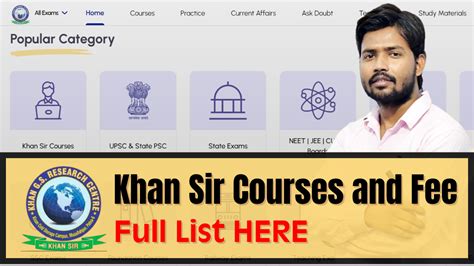 Khan Sir Classes: Online, Off-line Coaching Fees & Courses | Education ...