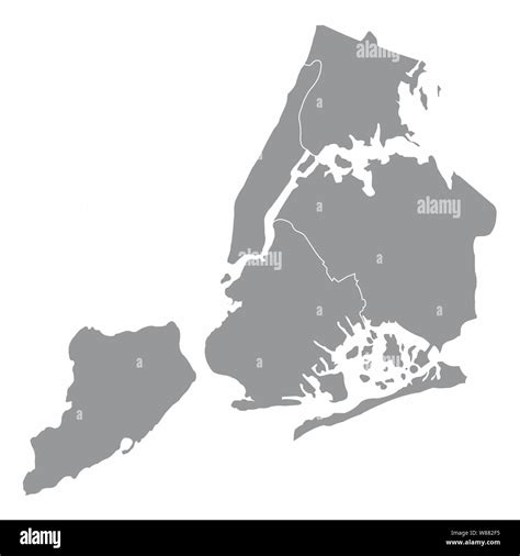 New york boroughs map hi-res stock photography and images - Alamy
