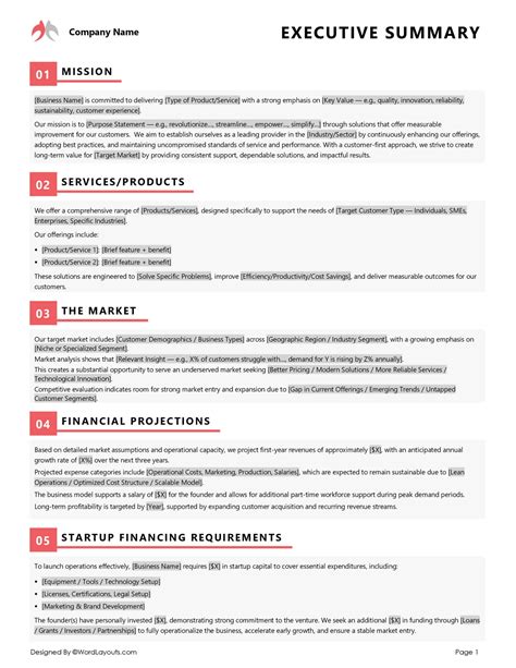 Free Executive Summary Templates (Word, Google Docs)