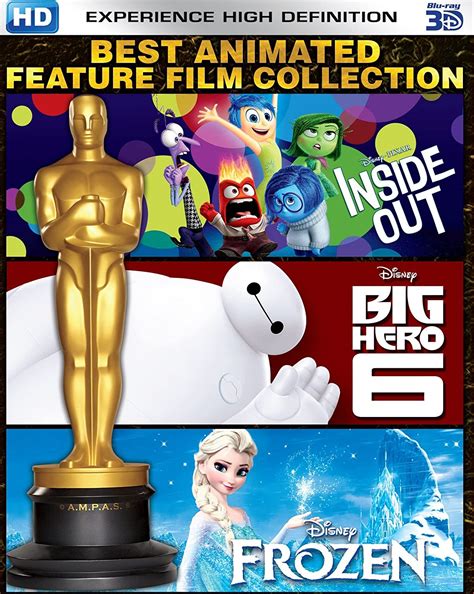 Best Animated Feature Film Collection - Inside Out, Big Hero 6 & Frozen ...