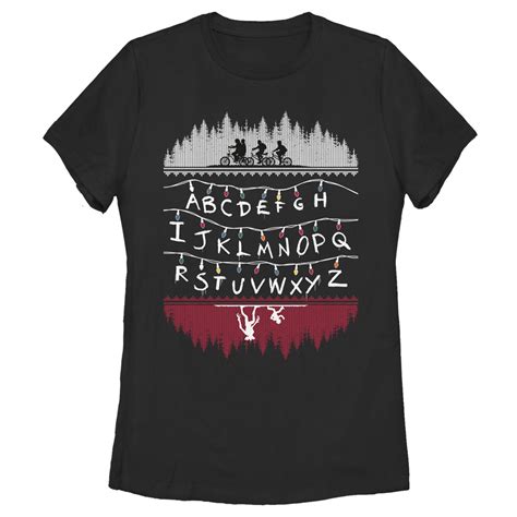 Women's Stranger Things Alphabet Lights Graphic T-Shirt - Walmart.com