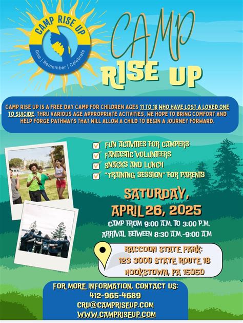Camp Rise Up, Raccoon Creek State Park, Clinton, 26 April 2025 | AllEvents