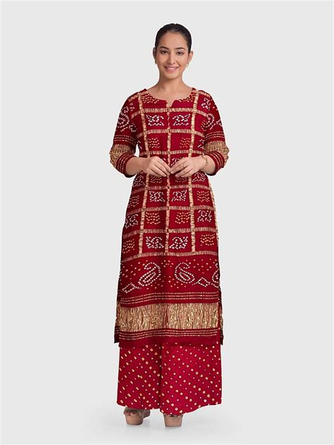 Unstitched Dress Material | Bandhani Suits / Salwar Kameez: Khatri ...