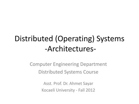 Architectures of Distributed Systems 的图像结果