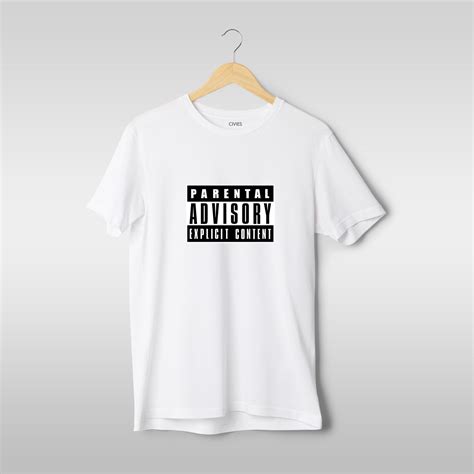 Parental Advisory Explicit Content Regular Fit T-Shirt – CIVIES