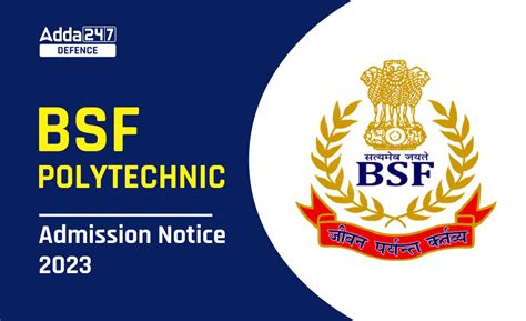 BSF Polytechnic Admission Notice 2023