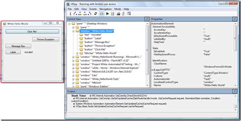 Microsoft UI Automation 的图像结果