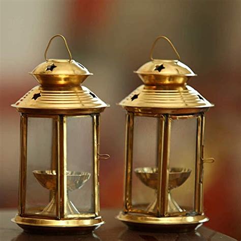 White Whale Metallic India Brass Lantern Akhand Diya – Whitewhale