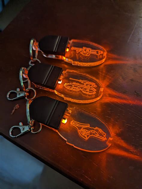 Made LED keychains of my favorite halo weapons. : r/halo