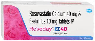 Roseday Ez 40 Tablet 10 - Uses, Side Effects, Dosage, Price | Truemeds
