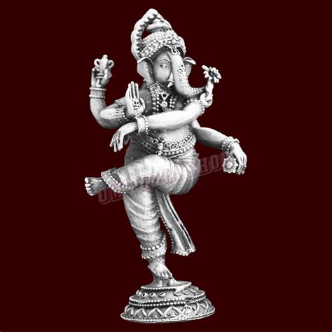 Shop Dancing Ganesha Sterling Silver Statue online