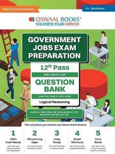Oswaal Government Exams Question Bank 12th Pass Logical Reasoning for ...