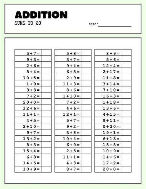 Image result for First Grade Math Sheets