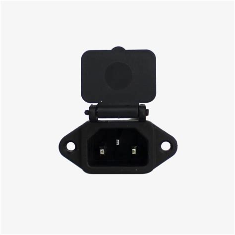 3 Pin Power Socket Male Connector / IEC Screw Panel Mount with Plastic ...