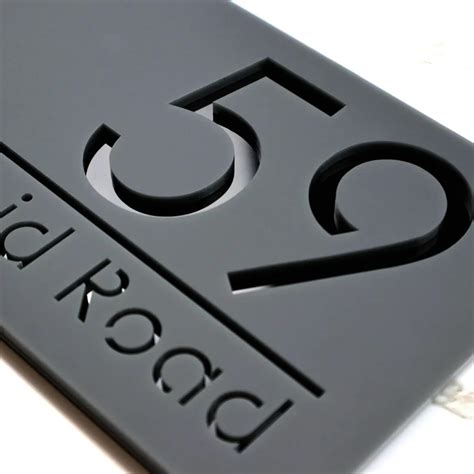 THE HOUSE TAG Customised Luxury Name Plate for Home Entrance Matte ...